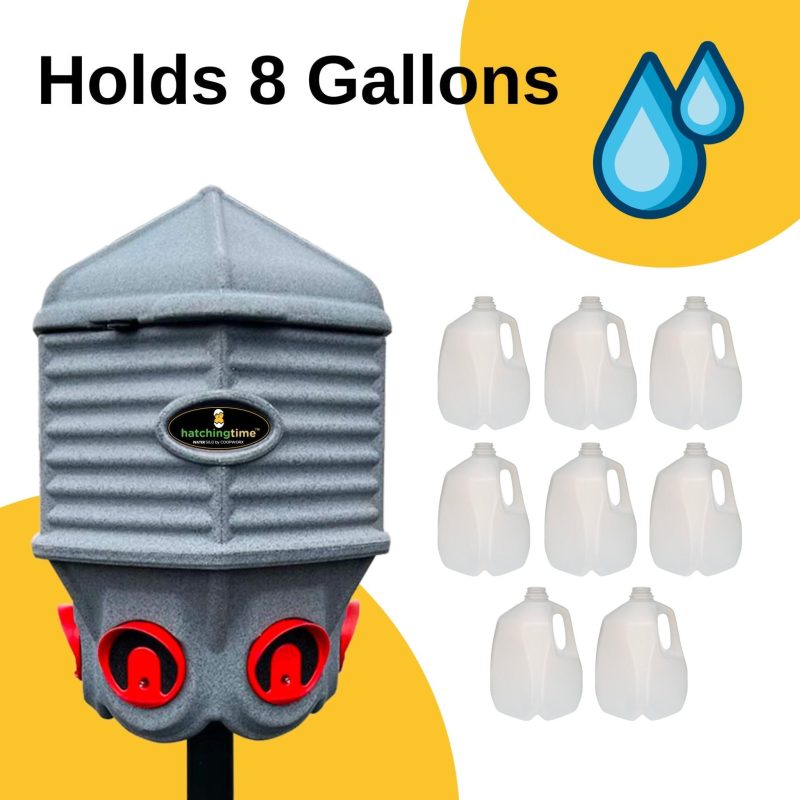 Hatching Time Water Silo 8 Gallon Capacity CoopWorx CWWS 40 XBASE Capacity 8 Gallon ae99f5f9 adee 48ac 8ca9 4e8a1b32b9b1