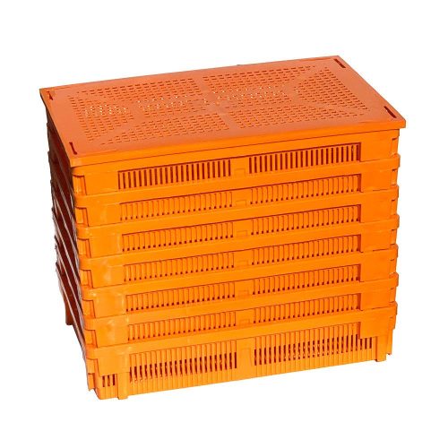 Small Orange Chick Basket Stacked 301302 Hatching Time