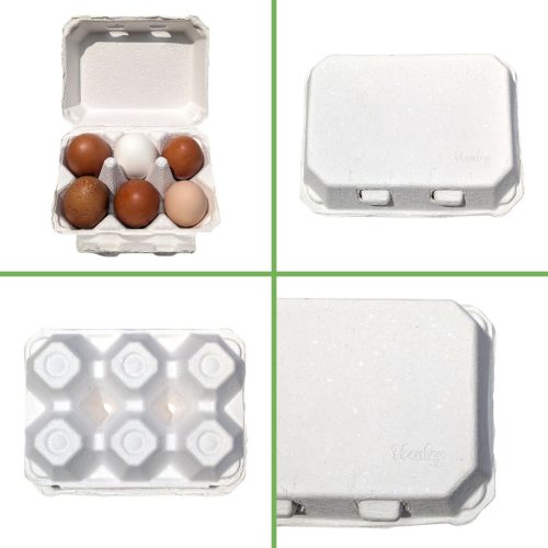 Hatching Time Henlay Blank half dozen egg cartons shown 