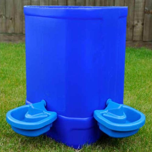 maxi cup poultry drinker blue barrel 600